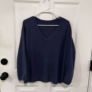 Amazon Navy Blue V-Neck Sweater/Pants